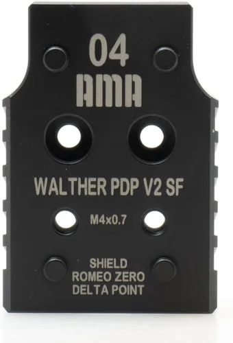 Placa adaptadora para Walther PDP V2 SF compatible con Trijicon, Holosun, Leupold, Shield, Docter