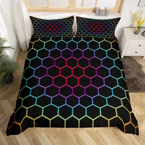 Miniatura 30 de Erosebridal Juego de funda de edredón para niños, niñas, niños y adolescentes, juego de ropa de cama de videojuegos, tamaño individual, funda