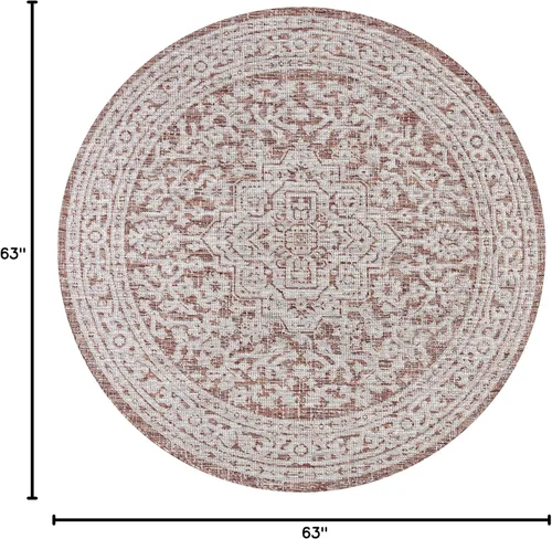Miniatura 111 de Eyely BMS101D-28 - Alfombra de pasillo con textura de medallón de Santa Mónica Slesi, para interiores y exteriores, estilo costero, bohemio, Gris
