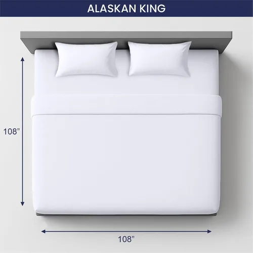 Miniatura 3 de SGI Bedding 108" x 108" Juego de sábanas de 4 piezas de tamaño Alaskan King de 1000 hilos 100% de algodón egipcio - Sábanas de bolsillo profundo