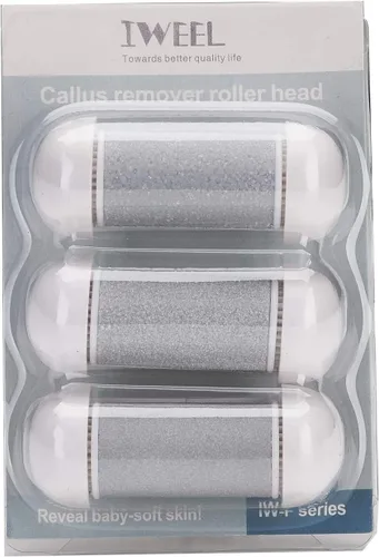Miniatura 4 de 3 cabezales de rodillo de repuesto gruesos para el modelo IW-9043 IW-9046, removedor de callos eléctrico, herramientas de pedicura para pies