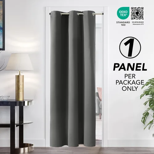 Miniatura 2 de Deconovo Cortina opaca, para oscurecer la habitación Gris claro
