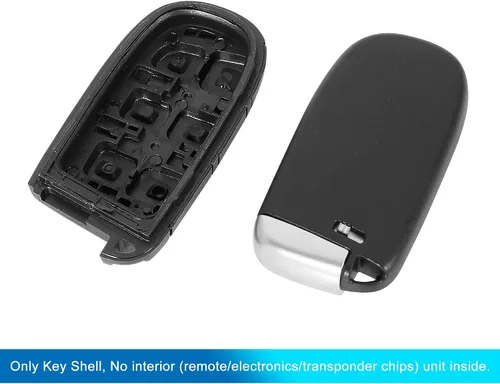 Miniatura 5 de X AUTOHAUX Funda de repuesto para llavero de automóvil, color negro, M3N-40821302 para Jeep Grand Cherokee 2014-2020 Compass 2017 Renegade 2016-2018