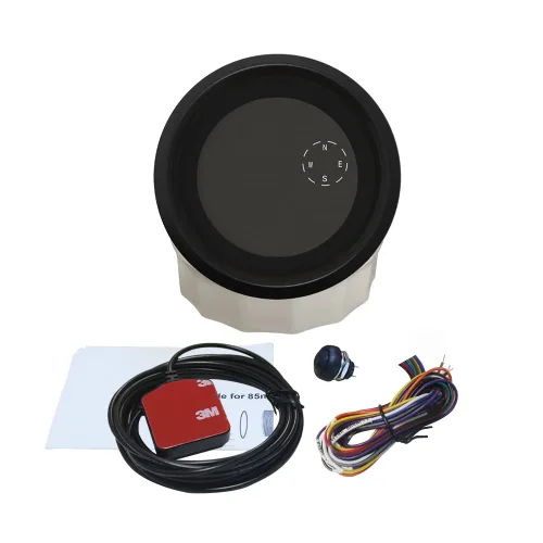 Miniatura 5 de ELING 3.346 in (3 3/8'') Digital 0.0-185.8 mi/h MPH Knots GPS Velocímetro Medidor con tacómetro 0-19999RPM Total Kilometraje Ajustable para Auto