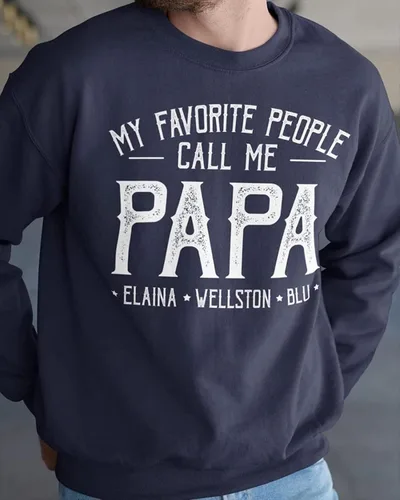Miniatura 4 de Camisa personalizada para el abuelo y papá, camiseta personalizada con nombre de papá y nietos, regalos de Navidad para el Día del Padre, abuelo