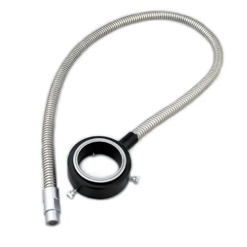 AmScope Accesorio de luz de anillo de fibra óptica FB-OR para iluminador de microscopio
