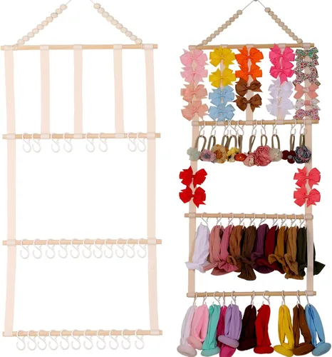 Miniatura 8 de YOcity Soporte Organizador de Diademas para Niñas Bebés Diademas Accesorios para el Cabello Organizador de Lazos para el Cabello Almacenamiento