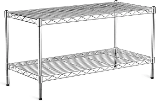 Miniatura 12 de Estantería de alambre de 3 niveles con capacidad de 340 kg, 61 cm de profundidad x 35,6 cm de ancho x 55,9 cm de alto, estantería metálica de cocina