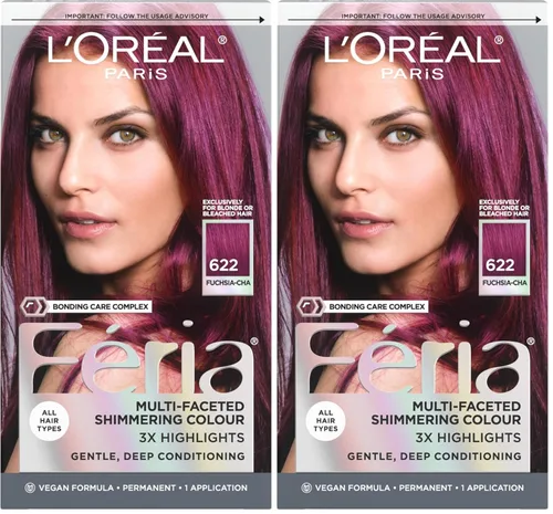 Miniatura 51 de L'Oreal Paris Feria - Tinte permanente multifacético y brillante, 60 Crystal Brown (castaño claro), paquete de 1 60 marrón claro