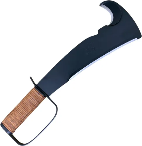 Woodman's Pal 284 - Hacha tipo machete de uso múltiple con funda - Machete de supervivencia ideal para acampar, pescar, cazar, trabajo en la maleza