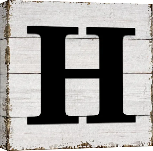 Miniatura 48 de wall26 Lienzo decorativo para pared, letras inglesas, fondo de madera, decoración de pared para el hogar, dormitorio, sala de estar, cuadros