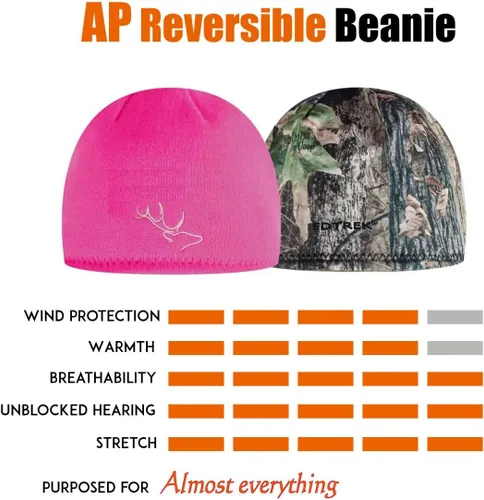 Miniatura 5 de EDTREK Gorro reversible multiusos – Gorro ultra cómodo y suave para exteriores