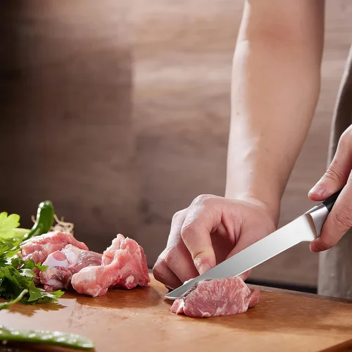 Miniatura 5 de OAKSWARE Cuchillo deshuesador de 5.5 pulgadas, acero inoxidable alemán, cuchillo de filete, cuchillo de cocina, cuchillo de carne multiusos