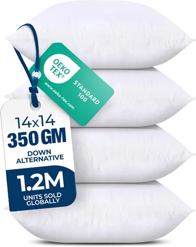 Miniatura 26 de Utopia Bedding Juego de 1 almohada (1 unidad, color blanco) – Almohadas alternativas de plumón de 12 x 20 pulgadas para cama, sofá y sofá, almohada