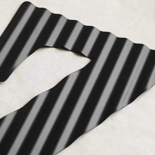 Miniatura 6 de COLLECTIVE HOME - Letras de 12 pulgadas para decoración de pared, letras negras corrugadas decorativas, arte de pared colgante con monograma, B