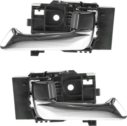 Miniatura 54 de TRQ Juego de 2 manijas de puerta interior trasera cromada y cachemira para Chevy GMC
