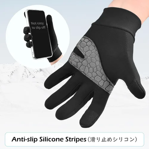 Miniatura 5 de TRIWONDER - Guantes de esquí para niños y niñas, a prueba de viento, abrigados, para clima frío mitones deportivos para snowboard