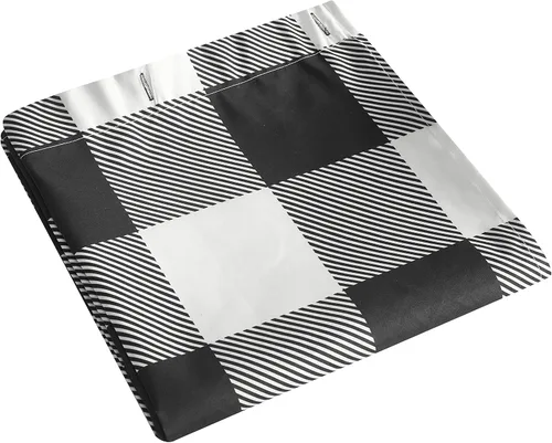 Miniatura 4 de home spun Holiday Buffalo - Cortina de ducha a cuadros, 72, blanco y negro