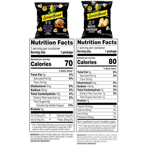 Miniatura 3 de Smartfood Palomitas de maíz, paquete variado, 0.5 onzas (paquete de 40)