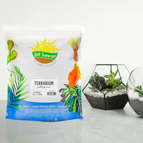 Miniatura 2 de Soil Sunrise Mezcla de tierra para macetas de terrario (8 cuartos de galón) con carbón filtrado mezclado hecho a medida para terrarios