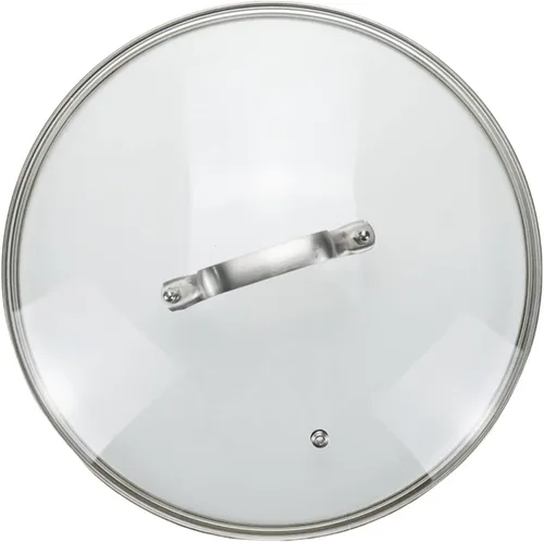 Miniatura 15 de Tapa de olla de vidrio transparente de 8 pulgadas para funda de repuesto para sartén Con mango de puente de arco de acero inoxidable plateado