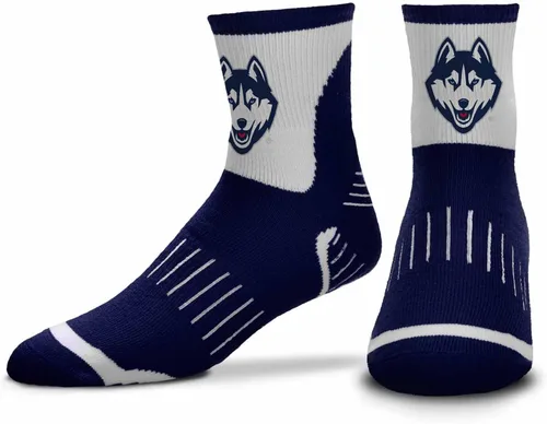 Miniatura 19 de For Bare Feet Adult NCAA Surge Quarter Length Crew Socks - All Weather Performance - Men & Women - Enhance Your Team Footwear