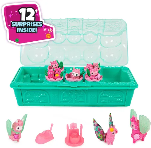 Miniatura 7 de Hatchimals CollEGGtibles, caja familiar de llama arcoíris con juego sorpresa, 10 personajes, 2 accesorios, juguetes para niños a partir de 5 años
