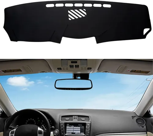 Miniatura 9 de Funda de cuero para salpicadero, protección solar, antivértigo, compatible con Honda Civic 2016-2021