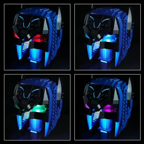Miniatura 3 de Kit de luces LED compatible con Lego 76238, kit de iluminación de construcción para (Batman Cowl). (Solo kit de luz Led) (versión clásica)
