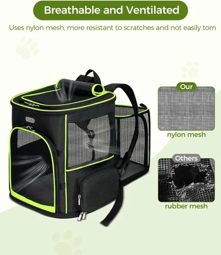 Miniatura 6 de BAGLHER Bolsa de viaje retráctil para mascotas, mochila retráctil para suministros para mascotas