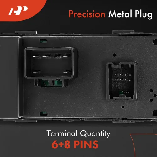 Miniatura 6 de A-Premium Interruptor de ventana Power Master del lado del conductor compatible con Chevy Traverse 2009-2017, Silverado 1500 2007-2013, HHR y GMC
