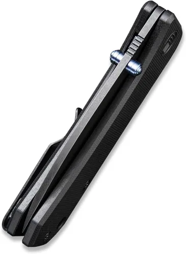 Miniatura 5 de Cuchillo de bolsillo WeKnife Banter para EDC, cuchillo plegable Ben Petersen con hoja de 2.9" S35VN, abrebotellas de pulgar de titanio 2004B (Negro)