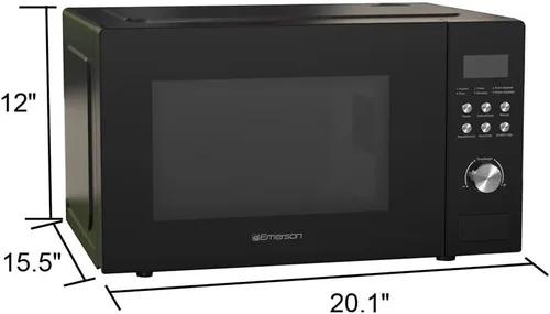 Miniatura 4 de Emerson MW1101B-A Horno microondas de encimera con control de botón, pantalla LED de 1000 W, 10 niveles de potencia, 6 menús automáticos, plato