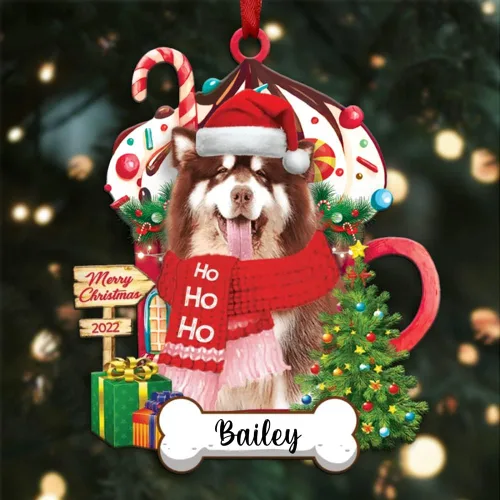 Miniatura 22 de Amantes de los perros de Navidad – Navidad de perros disponibles para muchos perros Shi Tzu – Adorno con forma personalizada, adorno de Navidad