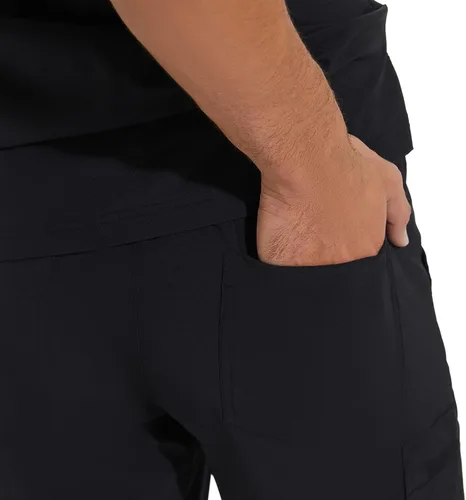 Miniatura 6 de COZYFIT Pantalones médicos para hombre, pantalones ajustados con 5 bolsillos, cintura de yoga, antiarrugas para hombre