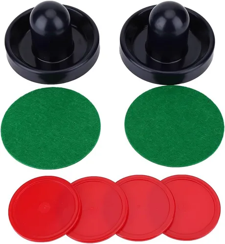 Juego de discos de hockey de aire, empujadores de hockey de aire de 3.7 pulgadas y kit de discos de hockey de aire de 2.5 pulgadas para juego de