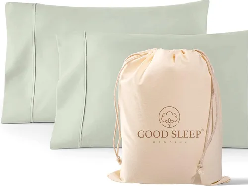 Miniatura 13 de Juego de 4 fundas de almohada estándar de 1000 hilos, 100% algodón egipcio, con algodón de fibra larga y tejido satinado, suaves y sedosas, como