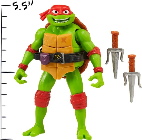 Miniatura 3 de Teenage Mutant Ninja Tortugas: Mutant Mayhem 5.5" Raphael Deluxe Ninja Shouts Figura por Playmates Toys