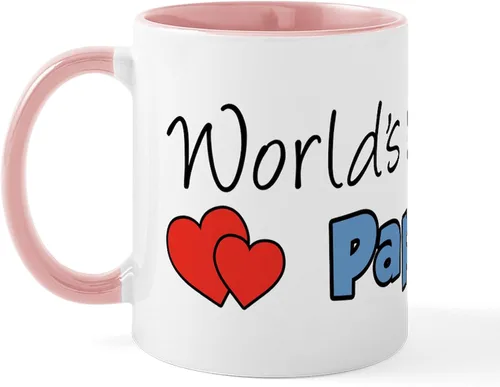 Miniatura 27 de CafePress Papou (Worlds Best) Taza de café de cerámica (11 oz (11.0 fl oz)