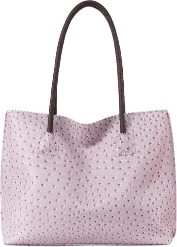 Milan Chiva Bolso de mano para mujer con cremallera, grande, de piel vegana, de avestruz, bolsos de hombro y bolsos