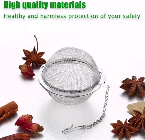 Miniatura 2 de Tea Steeper, 2 unidades de infusor de té de malla, filtro de té de alta calidad, difusor de intervalo de té con gancho de cadena extendido
