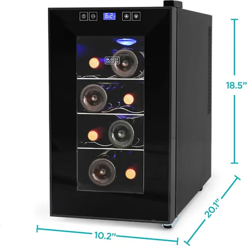 Miniatura 8 de BLACK+DECKER BD60026 Bodega con pantalla LED (capacidad de 8 botellas)