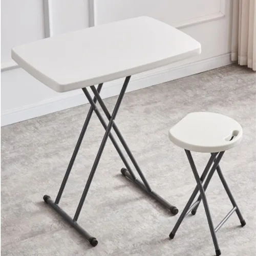 Miniatura 7 de Mesa plegable de plástico, bandeja de TV para laptop, mesa de aperitivos portátil de altura ajustable duradera para uso doméstico, picnic, fiesta