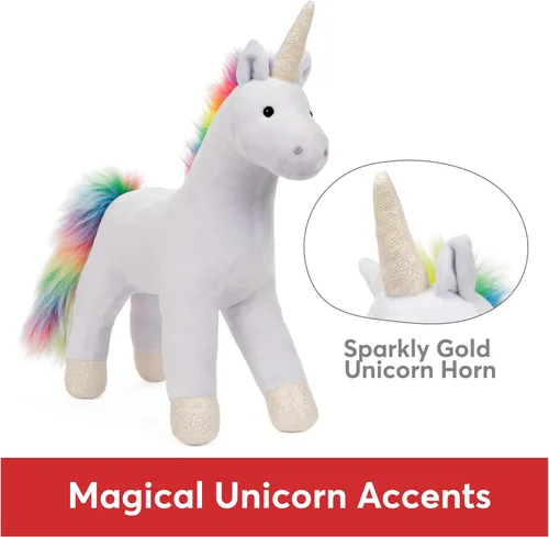 Miniatura 3 de GUND Bluebell - Unicornio de peluche arcoíris para edades de 1 año en adelante, azul, 15 pulgadas