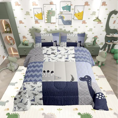 Miniatura 29 de Lindo Juego de Edredón de Elefante Juego de Ropa de Cama de Animales de Dibujos Animados para Niños Niñas Mujeres Adultos Edredón de Hojas