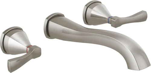 Miniatura 8 de Grifo de pared Delta Stryke para baño cromado, llave de montaje en pared para baño, llaves de baño para lavabo, grifo de baño cromado, Lumicoat
