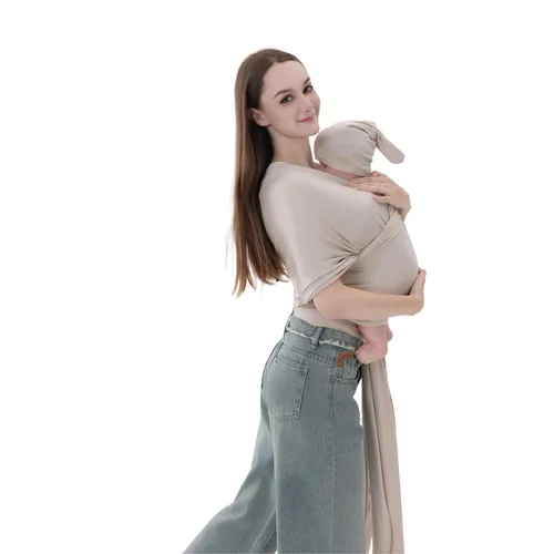 TADO MUSLIN Portabebés para recién nacidos a niños pequeños (8-35 libras), eslinga modal suave elástica, transpirable para todas las estaciones,