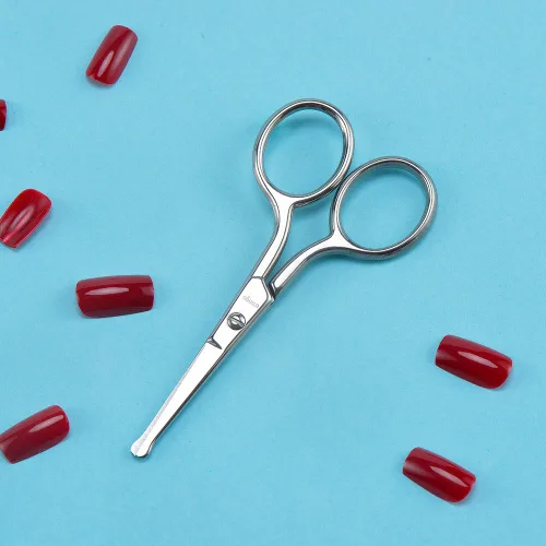 Miniatura 6 de LIVINGO Tijeras de Manicura Premium con Punta Redondeada Multiusos de Acero Inoxidable para Cutículas Pedicura Kit de Belleza y Aseo para Uñas