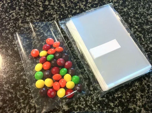 Miniatura 2 de UNIQUEPACKING 500 bolsas de celofán plano transparente de 6 x 9 pulgadas (O) buenas para panadería, galletas, dulces