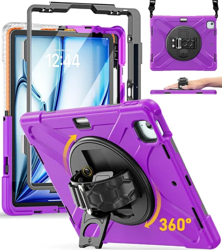 Miniatura 19 de BRAECN Funda para iPad Air de 11 pulgadas 2026 (M4) 2025 (M3) 2024 (M2), iPad Pro de 11 pulgadas (4ª/3ª/2ª/1ª) y Air 10.9 pulgadas (5ª/4ª) con Rosa